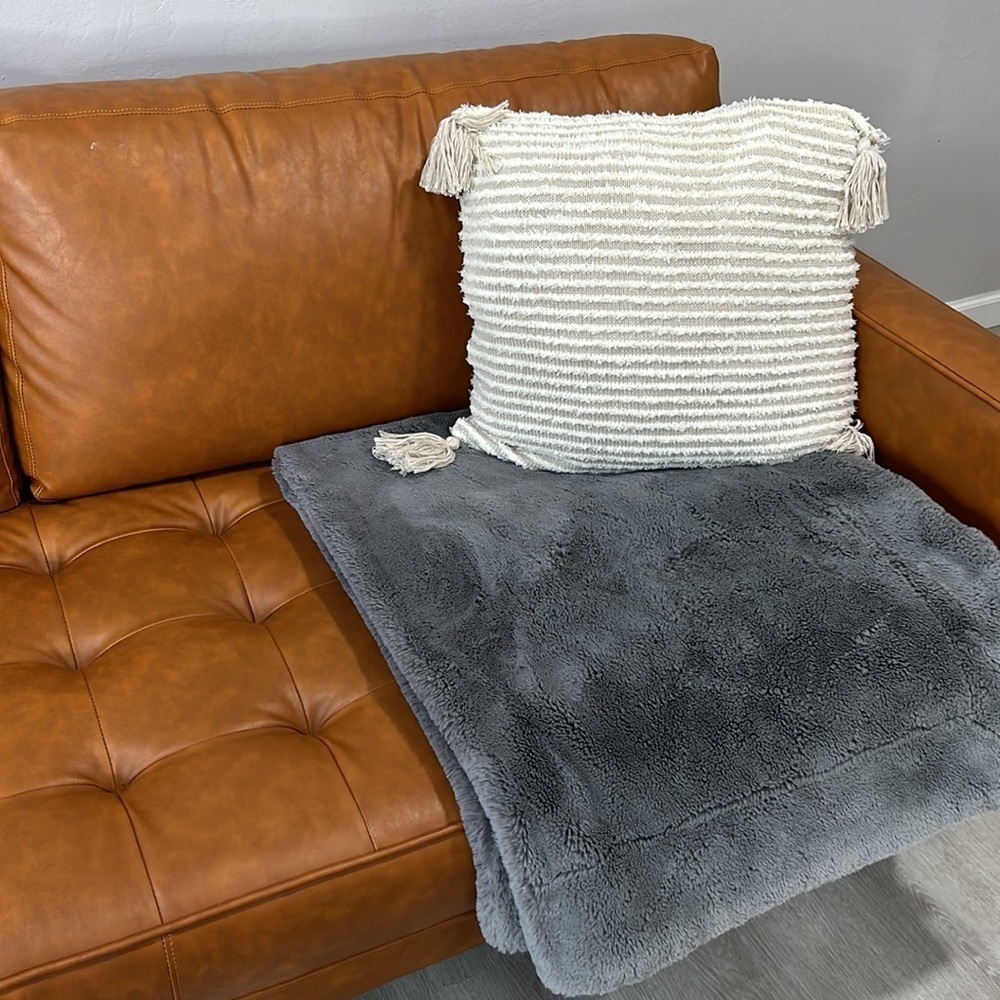 Fleece throw blanket